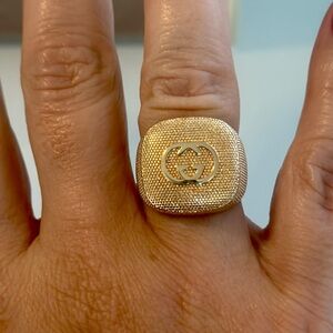 Gucci ring  size 7 - gold plated